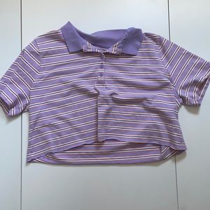 laura scott cropped button up w collar